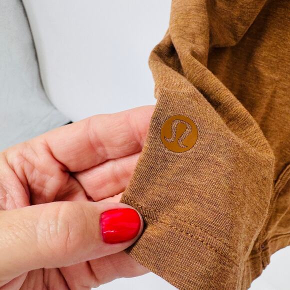 Lululemon All Yours Tank Heathered Copper Brown Earthy Casual Athletic Size 12 - Picture 6 of 7